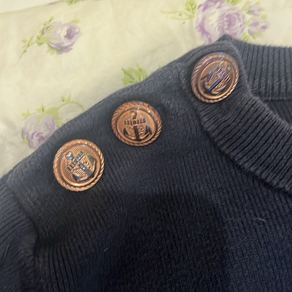 Petit Bateau Striped navy and red Sweater - Picture 2 of 7